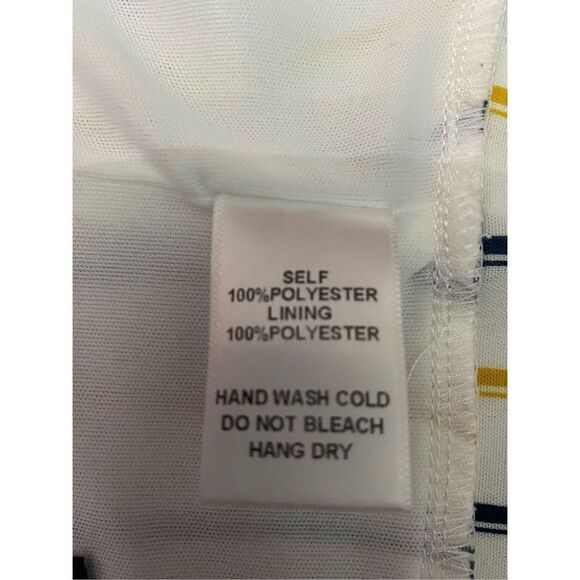 Soprano Halter Crop Top Striped Summer Spaghetti Strap Tie Back Women’s Sz Small - Picture 6 of 6